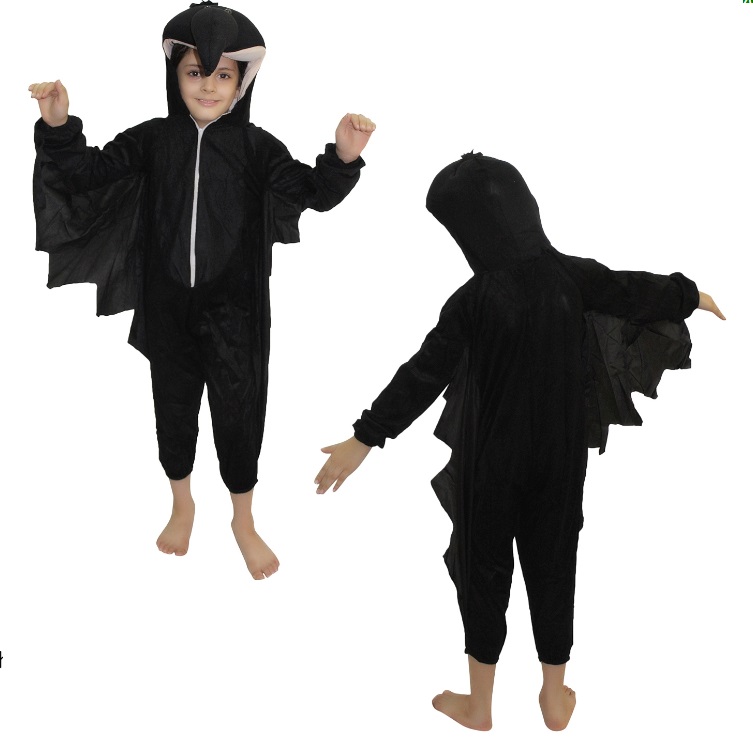 Kids Crow Bird Fancy Dress Costume